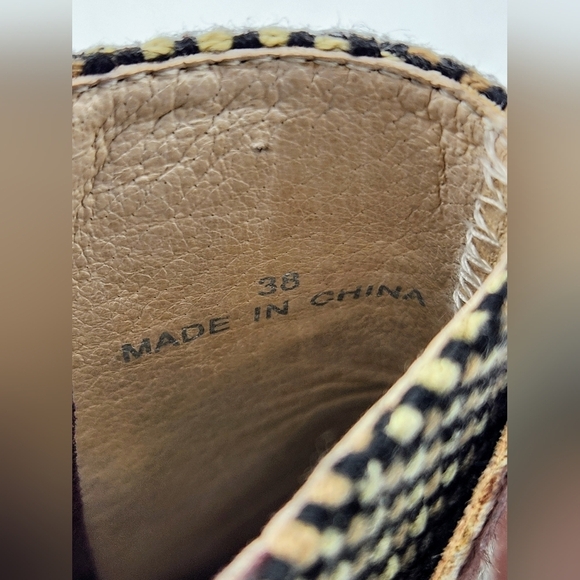 Custo Barcelona Pony-Style Calfskin Ankle Boots In Brown and Grey Size 38 - Picture 13 of 16